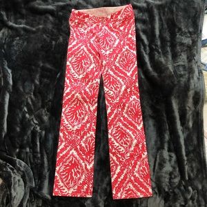 Lily Pulitzer straight leg jeans, Coral Reef 00